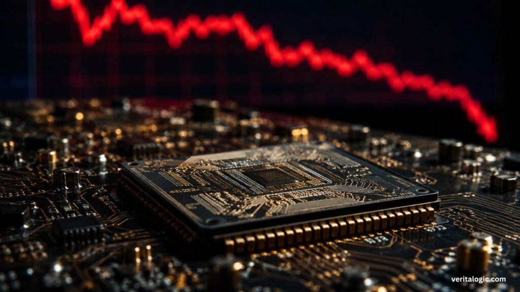 ai stocks bitcoin gold investors semiconductor chip stocks June 2026 Nasdaq S&P 500 selloff Philadelphia SOX index decline